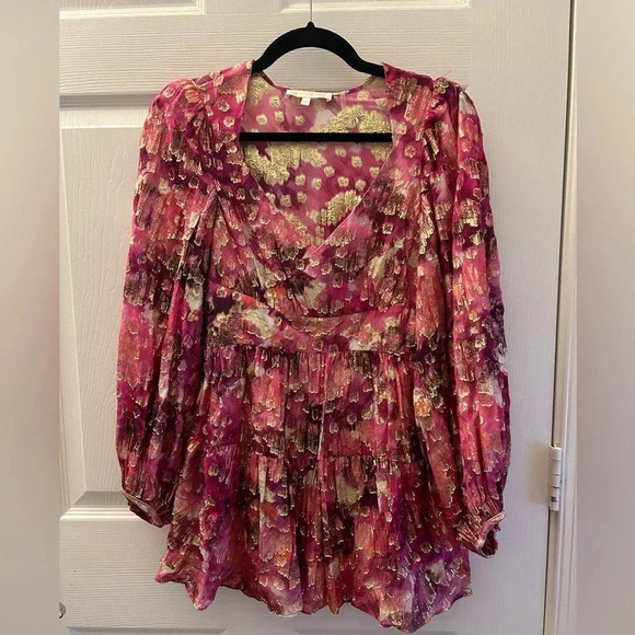 LOVESHACKFANCY
Wo Willis Puff-Sleeve Mini Dress - Pre Dawn Sky - Picture 3 of 5